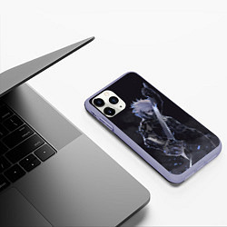 Чехол iPhone 11 Pro матовый Metal Gear Rising - В дыму, цвет: 3D-светло-сиреневый — фото 2