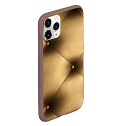 Чехол iPhone 11 Pro матовый Текстура обивки, цвет: 3D-коричневый — фото 2