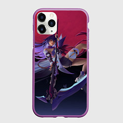 Чехол iPhone 11 Pro матовый Seele under moon, цвет: 3D-фиолетовый