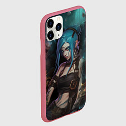 Чехол iPhone 11 Pro матовый Jinx fantasy, цвет: 3D-малиновый — фото 2