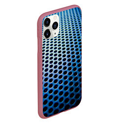 Чехол iPhone 11 Pro матовый Металическая текстура, цвет: 3D-малиновый — фото 2
