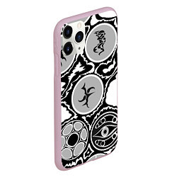 Чехол iPhone 11 Pro матовый Рисунок тушью, цвет: 3D-розовый — фото 2