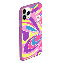 Чехол iPhone 11 Pro матовый Barbie Totally Hair - ретро костюм, цвет: 3D-фиолетовый — фото 2