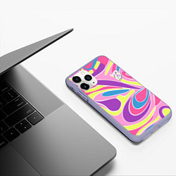 Чехол iPhone 11 Pro матовый Barbie Totally Hair - ретро костюм, цвет: 3D-светло-сиреневый — фото 2