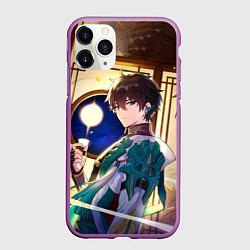 Чехол iPhone 11 Pro матовый Хонкай Стар Рейл: Дэн Хенг, цвет: 3D-фиолетовый