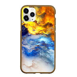 Чехол iPhone 11 Pro матовый Сгущение туч, цвет: 3D-коричневый