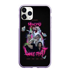 Чехол iPhone 11 Pro матовый Blackpink k-pop group, цвет: 3D-светло-сиреневый