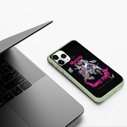 Чехол iPhone 11 Pro матовый Blackpink k-pop group, цвет: 3D-салатовый — фото 2