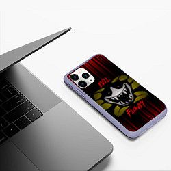 Чехол iPhone 11 Pro матовый Undertale - evil flowey, цвет: 3D-светло-сиреневый — фото 2