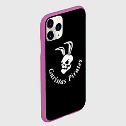 Чехол iPhone 11 Pro матовый Guristas pirates black, цвет: 3D-фиолетовый — фото 2