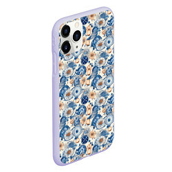 Чехол iPhone 11 Pro матовый Морской компас, цвет: 3D-светло-сиреневый — фото 2