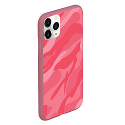 Чехол iPhone 11 Pro матовый Pink military, цвет: 3D-малиновый — фото 2