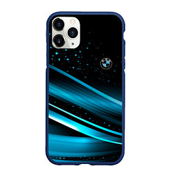 Чехол iPhone 11 Pro матовый BMW sign БМВ, цвет: 3D-тёмно-синий