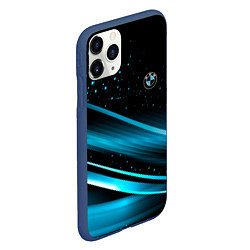 Чехол iPhone 11 Pro матовый BMW sign БМВ, цвет: 3D-тёмно-синий — фото 2