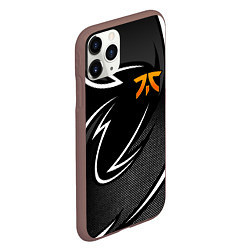 Чехол iPhone 11 Pro матовый Fnatic - white line, цвет: 3D-коричневый — фото 2