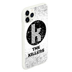 Чехол iPhone 11 Pro матовый The Killers с потертостями на светлом фоне, цвет: 3D-белый — фото 2
