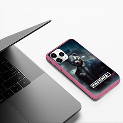 Чехол iPhone 11 Pro матовый Payday 3 bear, цвет: 3D-малиновый — фото 2