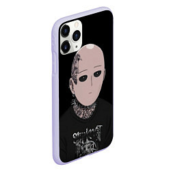 Чехол iPhone 11 Pro матовый Saitama - Slipknot, цвет: 3D-светло-сиреневый — фото 2