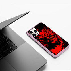 Чехол iPhone 11 Pro матовый Dead inside zxc SF, цвет: 3D-розовый — фото 2