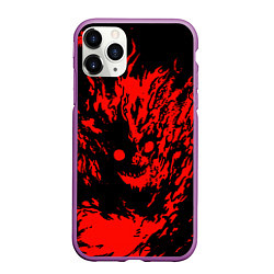 Чехол iPhone 11 Pro матовый Dead inside zxc SF, цвет: 3D-фиолетовый