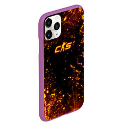 Чехол iPhone 11 Pro матовый Fire CS2, цвет: 3D-фиолетовый — фото 2