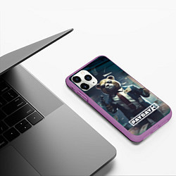 Чехол iPhone 11 Pro матовый Payday 3 bear, цвет: 3D-фиолетовый — фото 2