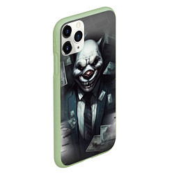 Чехол iPhone 11 Pro матовый Payday 3 wolf, цвет: 3D-салатовый — фото 2