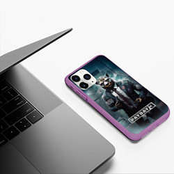 Чехол iPhone 11 Pro матовый Pay day 3 bulldog, цвет: 3D-фиолетовый — фото 2