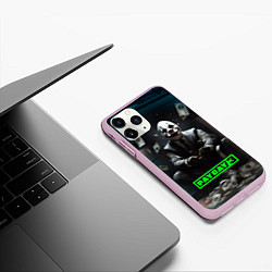 Чехол iPhone 11 Pro матовый Payday 3 game, цвет: 3D-розовый — фото 2