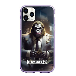 Чехол iPhone 11 Pro матовый Gorilla Payday 3, цвет: 3D-светло-сиреневый