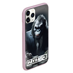 Чехол iPhone 11 Pro матовый Payday 3 big gorilla, цвет: 3D-розовый — фото 2