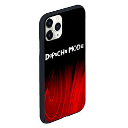Чехол iPhone 11 Pro матовый Depeche Mode red plasma, цвет: 3D-черный — фото 2