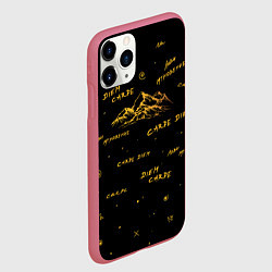 Чехол iPhone 11 Pro матовый Лови мгновение, горы, цвет: 3D-малиновый — фото 2