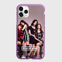 Чехол iPhone 11 Pro матовый Blackpink kpop, цвет: 3D-фиолетовый