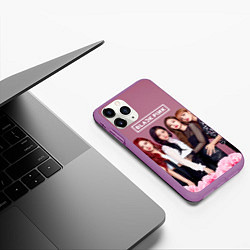 Чехол iPhone 11 Pro матовый Blackpink girls, цвет: 3D-фиолетовый — фото 2