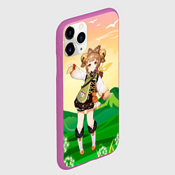 Чехол iPhone 11 Pro матовый Яо Яо Геншин, цвет: 3D-фиолетовый — фото 2