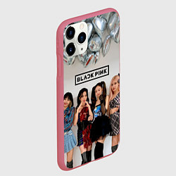 Чехол iPhone 11 Pro матовый Blackpink girls, цвет: 3D-малиновый — фото 2