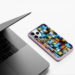 Чехол iPhone 11 Pro матовый Современная живопись, цвет: 3D-розовый — фото 2