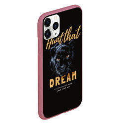 Чехол iPhone 11 Pro матовый Let your wild side lead your way, цвет: 3D-малиновый — фото 2