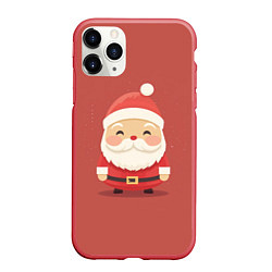 Чехол iPhone 11 Pro матовый Санта Клаус: арт нейросети, цвет: 3D-красный