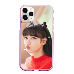 Чехол iPhone 11 Pro матовый Blackpink Lisa, цвет: 3D-розовый