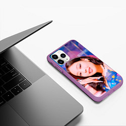 Чехол iPhone 11 Pro матовый BlackPink Gorgeous Jennie, цвет: 3D-фиолетовый — фото 2