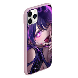 Чехол iPhone 11 Pro матовый Oshi no ko - ай хошино, цвет: 3D-розовый — фото 2