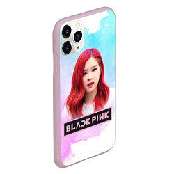 Чехол iPhone 11 Pro матовый Роза блэкпинк, цвет: 3D-розовый — фото 2