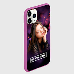 Чехол iPhone 11 Pro матовый Ким Джису Блэкпинк, цвет: 3D-фиолетовый — фото 2