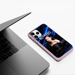 Чехол iPhone 11 Pro матовый BlackPink Jennie, цвет: 3D-розовый — фото 2