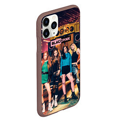 Чехол iPhone 11 Pro матовый Blackpink girls poster, цвет: 3D-коричневый — фото 2