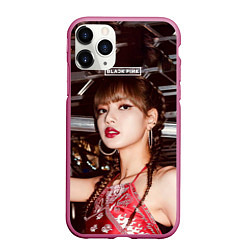 Чехол iPhone 11 Pro матовый Lisa Blackpink, цвет: 3D-малиновый