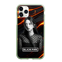 Чехол iPhone 11 Pro матовый Jisoo gold, цвет: 3D-салатовый