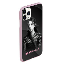 Чехол iPhone 11 Pro матовый Jisoo black, цвет: 3D-розовый — фото 2